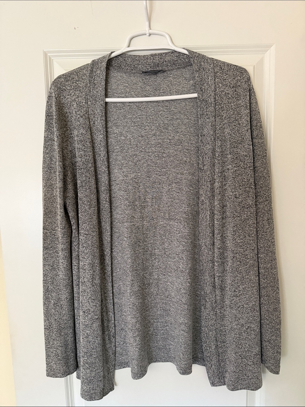 Market & Spruce Heather Gray Open-Front Cardigan